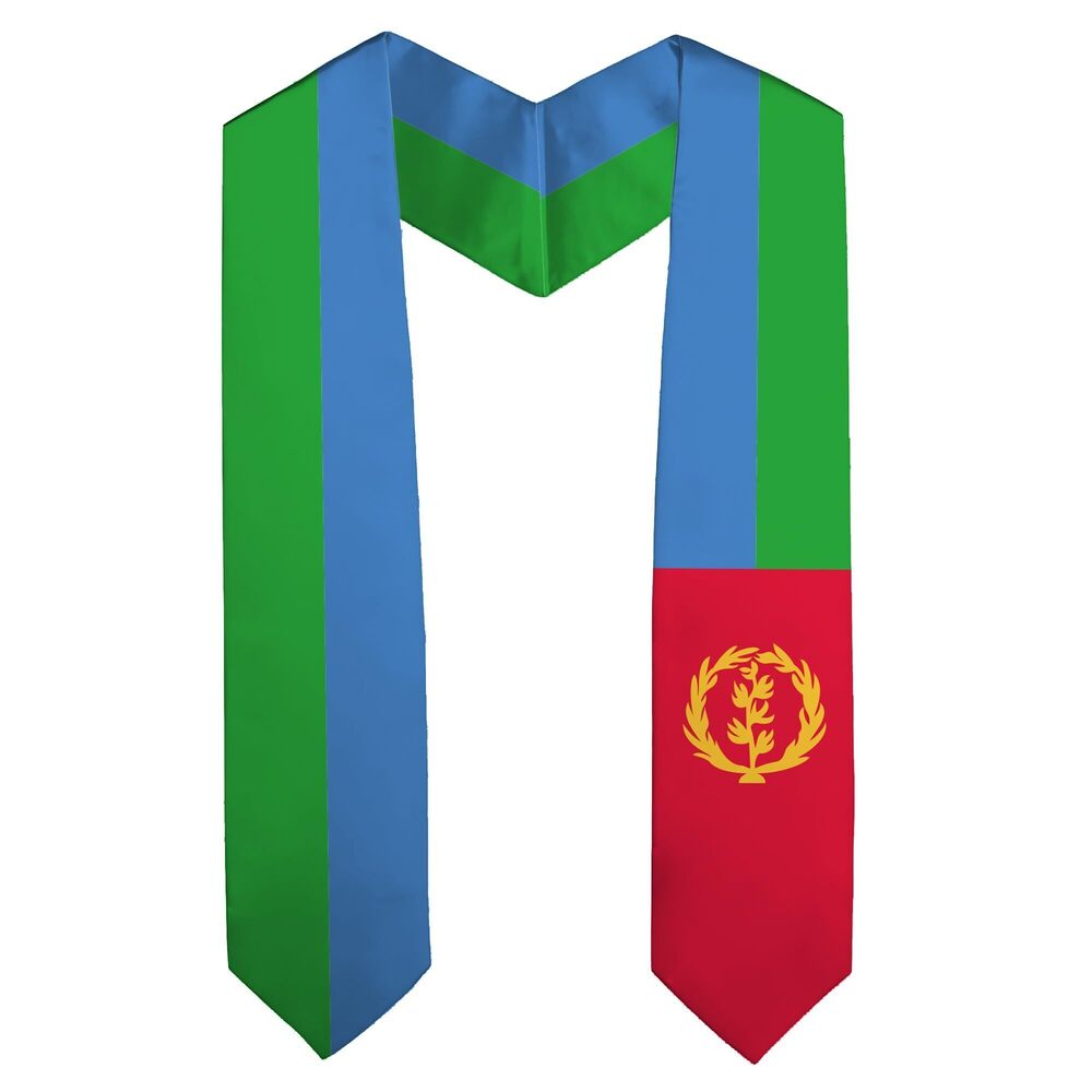 5354 National Flag Graduation Stole Embroidery Sash for Study Aboard